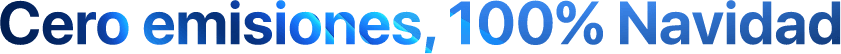 Cero emisiones, 100% Navidad